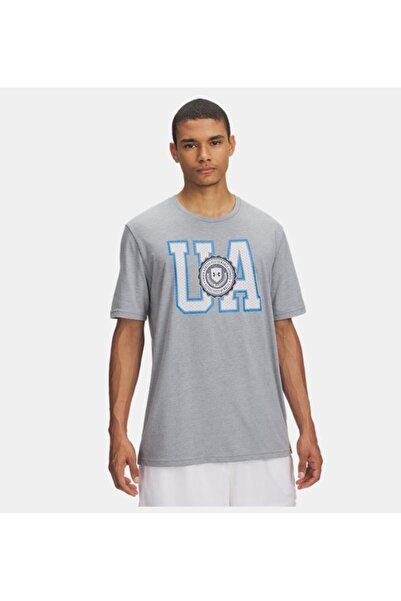 Under Armour Erkek UA College Crest Logo Kısa Kollu T-Shirt 6005611-035