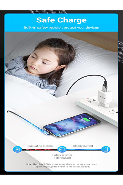 Vention كابل USB-C بزاوية قائمة إلى USB 2.0-A لأجهزة Samsung وHuawei وXiaomi وOnePlus وiPad وMacBook