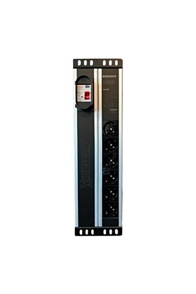 Trimbox Trımbox Gndrk6 Rack Kabinet Nötr - Toprak Regulasyonlu 6lı Koruma Prizi