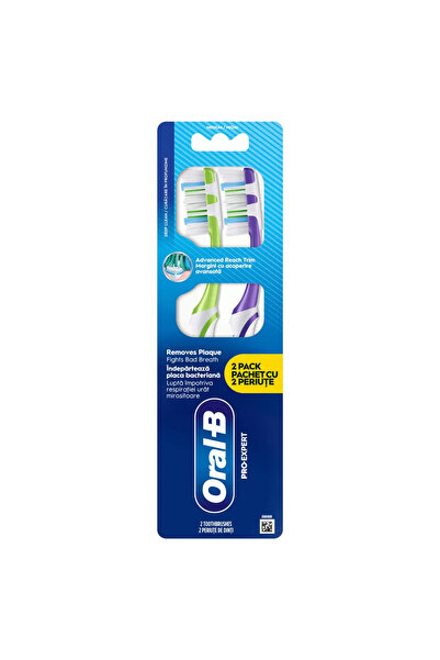 Oral-B Periuta manuala Pro-Expert, Peri cu duritate medie, 2 buc