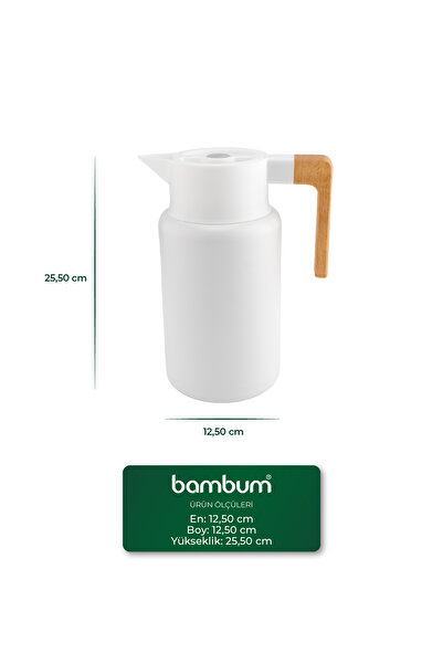 Bambum Yasuo Steel Thermos White 2.0L