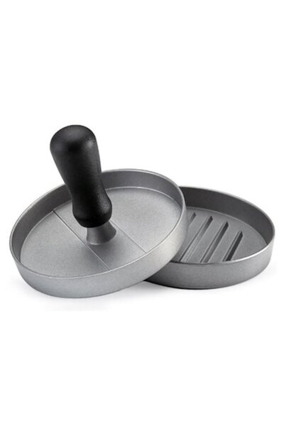 Kitchen Master Presa Hamburger din Aluminiu Ø11 cm cu Maner Ergonomic, Kitche...