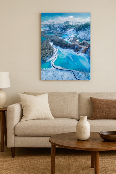 KanvasSepeti Bohemian Landscape Print 100X70 Size Oil Painting Textured High ...