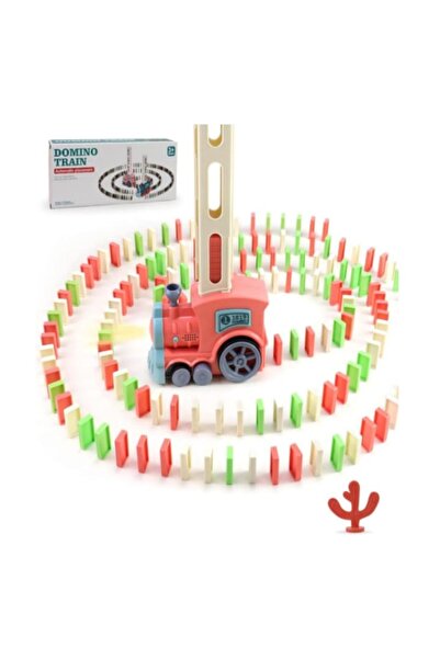 OEM Automatic Domino Train for Kids, with Light and Sound, Adjustable Direction, 60 Colorful Pieces, Int