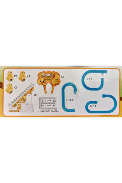 CT-TOYS Minik Ördekler Merdiven Dön Dolaş Oyunu Işıklı Müzikli Dinozor Kaydırağı