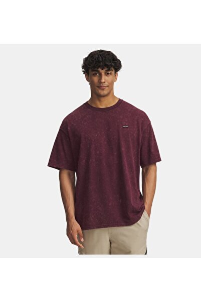Under Armour Erkek UA Heavyweight Oversized Logo Wash Kısa Kollu T-shirt 1389...