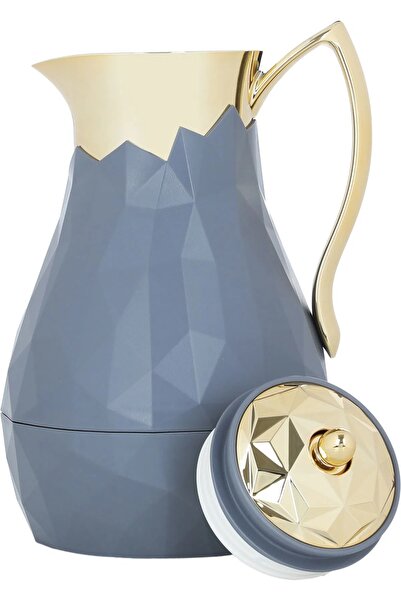 Everest Diamond Thermos, 1 liter, glass inner shell, plastic outer shell - dark grey