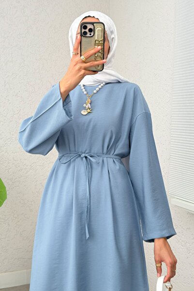 Salih Çelebi Sultan Basic Dress 0001 - Blue