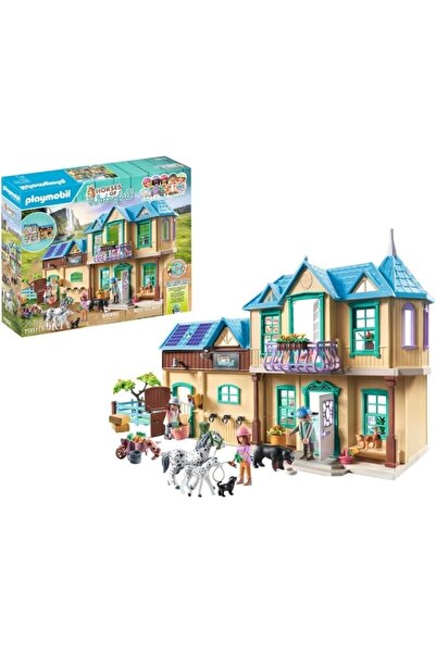 OyuncaklarÜlkesi Playmobil Waterfall Horses Waterfall Farm House Toys Playset 71351 (261 Pieces)
