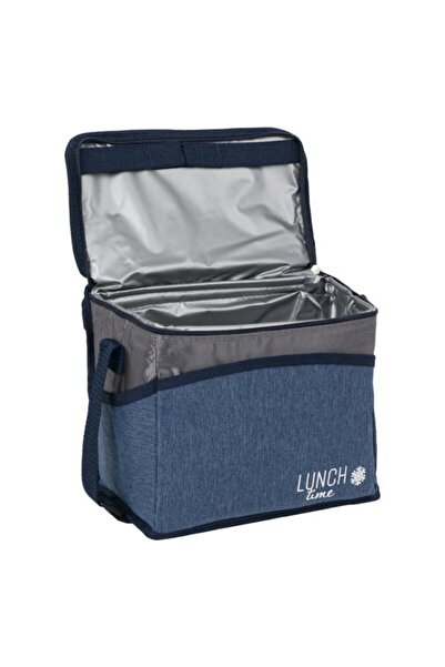 OEM Geantă izotermă, albastră, cu fermoar 26x16x21cm, 9L