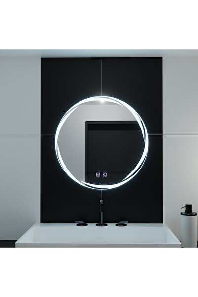 Alessandro DESIGN Oglinda LED Rotunda, 70cm, Zaffiro Touch, Sistem Dezaburire...
