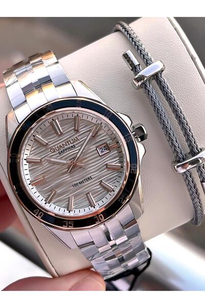 Quantum Water-Resistant Steel Cord with Italian Bracelet Set, 2-Year Warranty, Does Not Fade Vs.Blkt