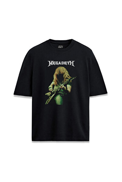 Darkia Megadeth Dave Mustaine Gitar Özel Tasarım Baskılı Unisex Tişört