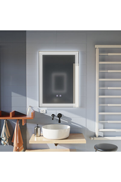 Alessandro DESIGN Oglinda LED Rectangulara, Dezaburire, 50x70cm, ADIS Basic Touch