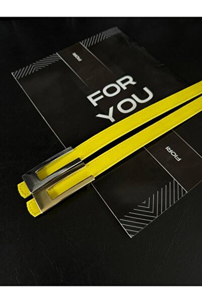 Fiori 2-Piece Design Buckle Thin Women's Belt, Coat Belt, Shirt Belt, Dress Belt