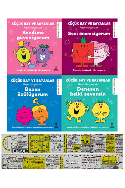 Doğan Çocuk Küçük Bay ve Bayanlar Serisi 4 Kitap / Kendime Güveniyorum+Seni Önemsiyorum+Bazen Üzülüyorum+Denesen