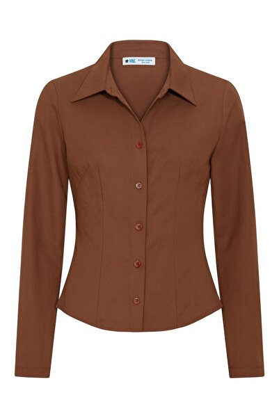 HAKKE Body Fitting Basic Crop Shirt