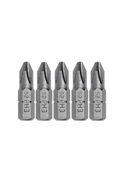 HOEGERT Set 5 piese, biți de șurubelniță, PH3, 25mm HOGERT HT1S303