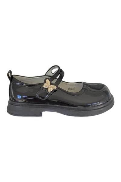 MASHASHOP Elegant shoes for girls, school, B1600, black lacquer, size 28