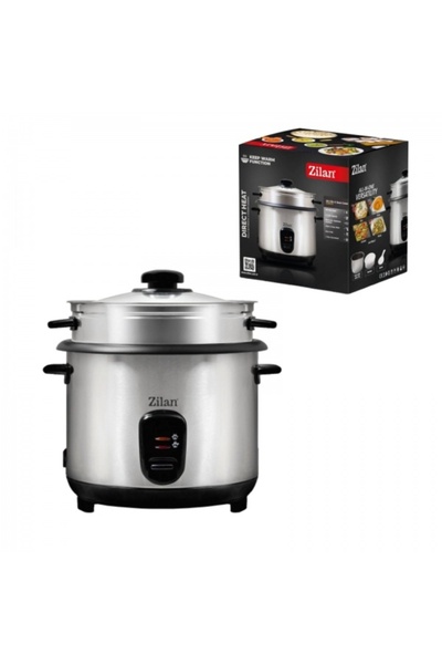 Zilan Aparat de gătit 2 în 1 pentru orez și alimente gătite la abur, 500 W, c...