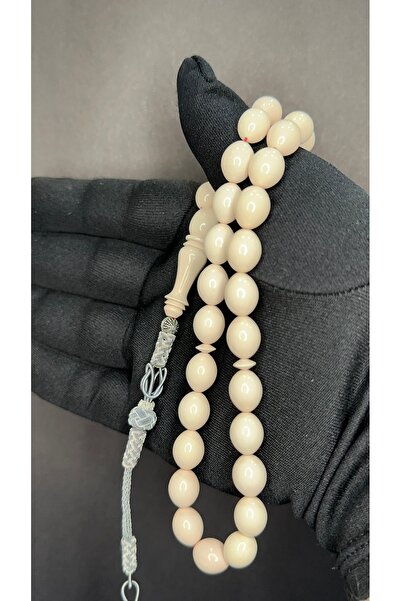 pusula tesbih BEYAZ HAMUR KATALİN TESBİH