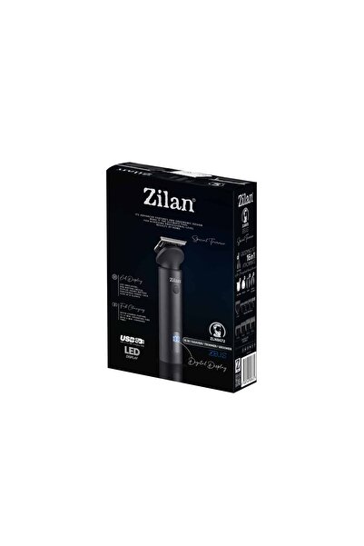 Zilan Professional Hair Clipper 16-in-1, Zeus Digital, Wireless with Cleaning Oil and Brush