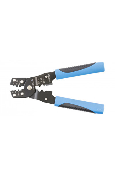 HOEGERT Clește de sertizare pentru capete terminale neizolate, 0,08-2,0 mm, 0...