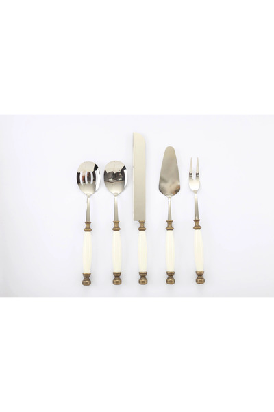 BULUTHOMEAKSESUAR طقم تقديم من البورسلين مكون من 5 قطع عتيق