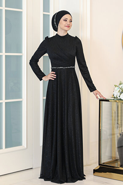 Raika Moda Parıltılı Işıl Tesettür Büyük Beden Abiye