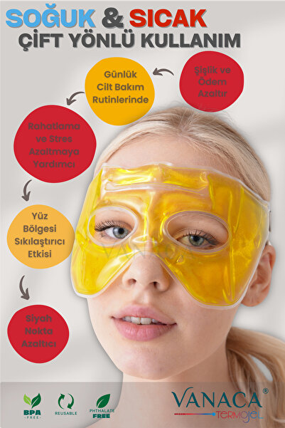 Vanaca Grup Termojel Göz Ve Burun Maskesi, Burun Ameliyatı Sonrası Ödem Morluk Giderici