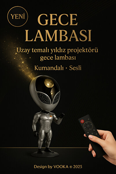 MO DOU Uzay Temalı Gece Lambası & Projektör | Kumandalı Yıldızlı LED Atmosfer Işığı | Çocuk & Yetişkin Uyku