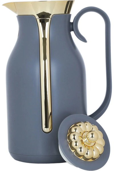 rexa ترمس رحال تايملس، سعة 1 لتر، وعاء داخلي من الزجاج الحراري، غلاف خارجي من...