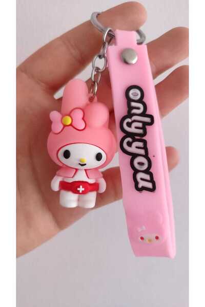 FAMEMUS ACCESSORY Accesoriu pentru geanta pentru breloc din silicon My Melody