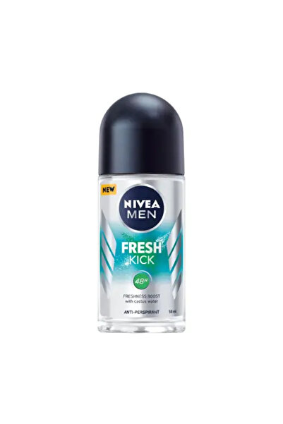 NIVEA Fresh Kick roll-on deodorant for men, 50 ml