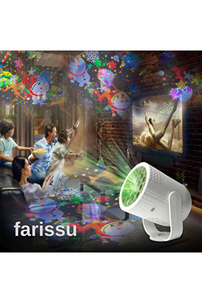 farissu Çocuk Odası ve Parti Projeksiyon Lambası: Canlı ve Eğlenceli Görseller