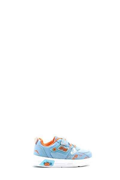 Ayakkabıhane Light Blue Orange Unisex Poly Kids Sports Sneaker Shoes Ah1E4612431315