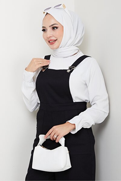 Bestenur Ολόσωμη φόρμα τσέπης Gabardin 1587 - Μαύρο