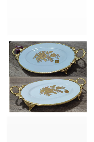 Barok Presentational Oval Gold Porcelain