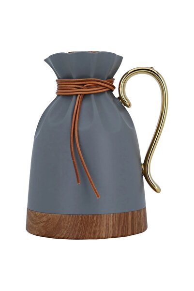 Everest Balqis Thermos, 1 liter, thermal glass inner shell, plastic outer shell - dark gray