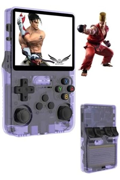 Generic جهاز ألعاب محمول R36S ريترو - سعة 64 جيجابايت، أكثر من 30,000 لعبة مُحمّلة مسبقًا، شاشة IPS عالية الدقة مقاس 3.5 بوصة، نظام لينكس