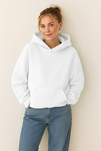 BENROMA 3-нишка джърси унисекс суитшърт с качулка