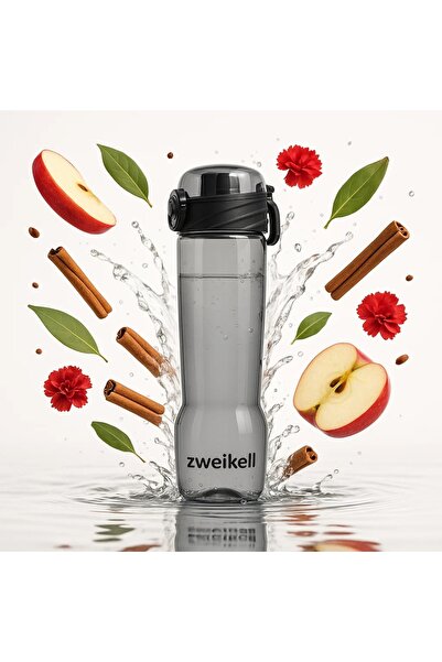 zweikell Lento Switch Anthracite Bpa Free 650 ml Tritan Water Bottle