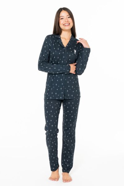 U.S. Polo Assn. U.S. Polo Assn. 20173 Set de pijamale cămașă cu mânecă lungă ...