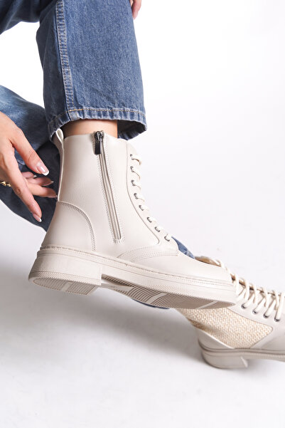 Riccon Loraliania Kadın Postal Bot 0012010 Bej Cilt