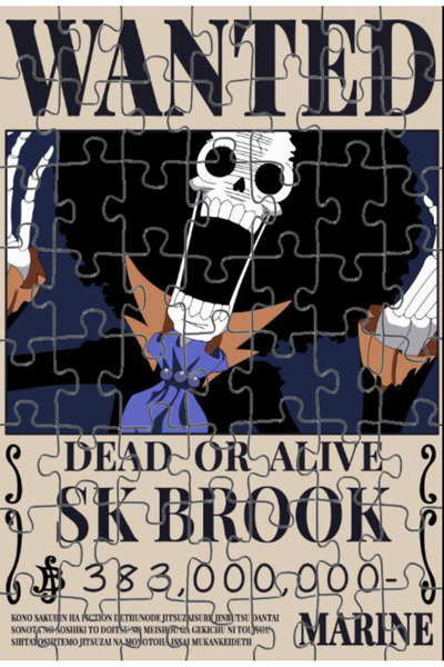 Toyaso One Piece Brook Wanted Anime 99 Piece Puzzle