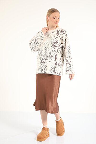 Suede Style 40967 - Stylish Comfortable Patterned Women's Knitwear Sweater