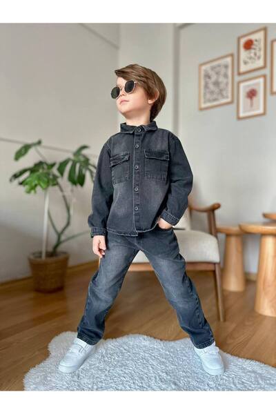 Esprix Kids طقم جينز للأطفال مكون من قميص وبنطلون جينز