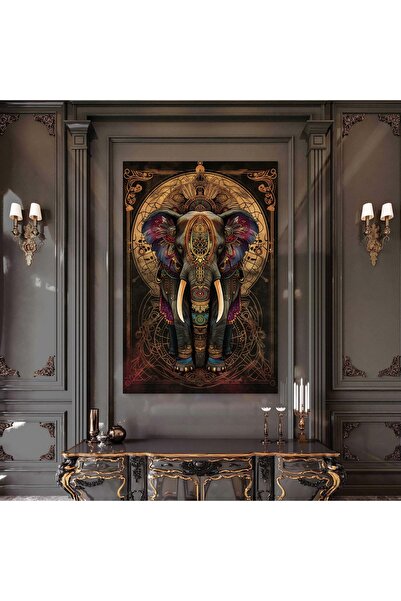 ESLEM FİL BASKILI KANVAS TABLO