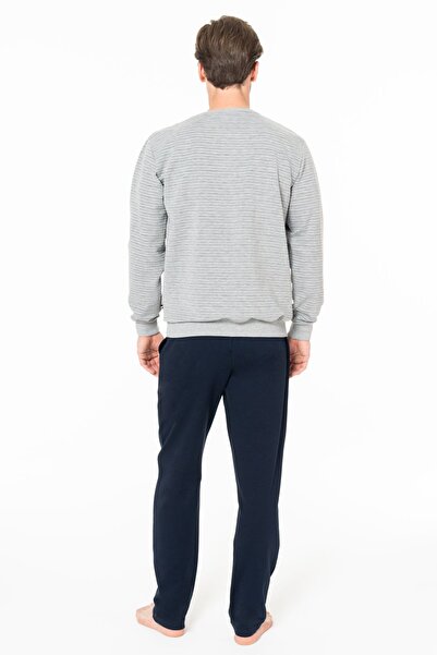 U.S. Polo Assn. U.S. Polo Assn. 18934 Men's Long Sleeve Crew Neck Comfortable Home Wear-Grimelange