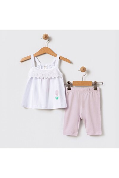 Tuffy Kids Baby Girl Suspender Double Set